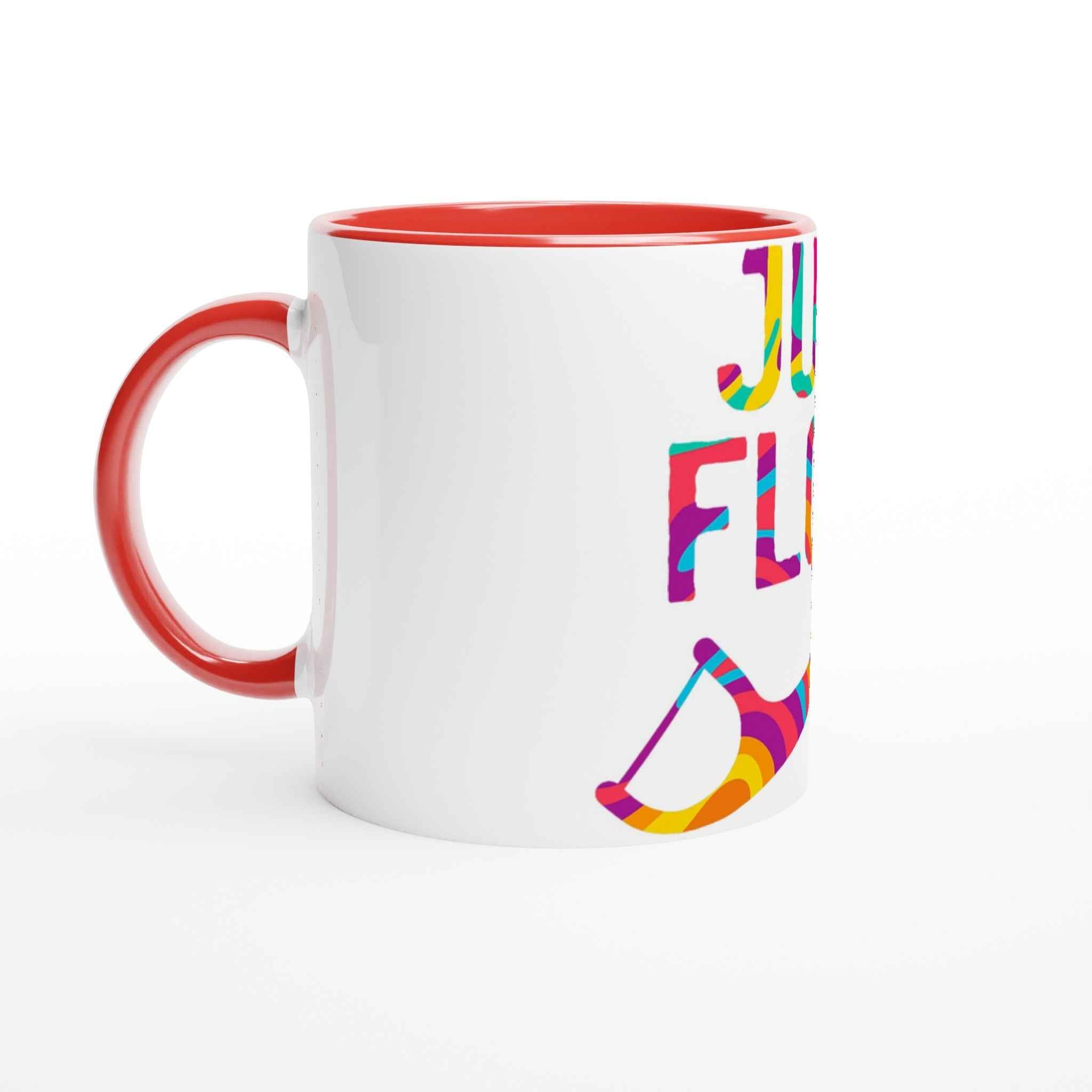 Funny Dental 11oz Coffee Mug with Color Inside – Just Floss Dental Humor Design