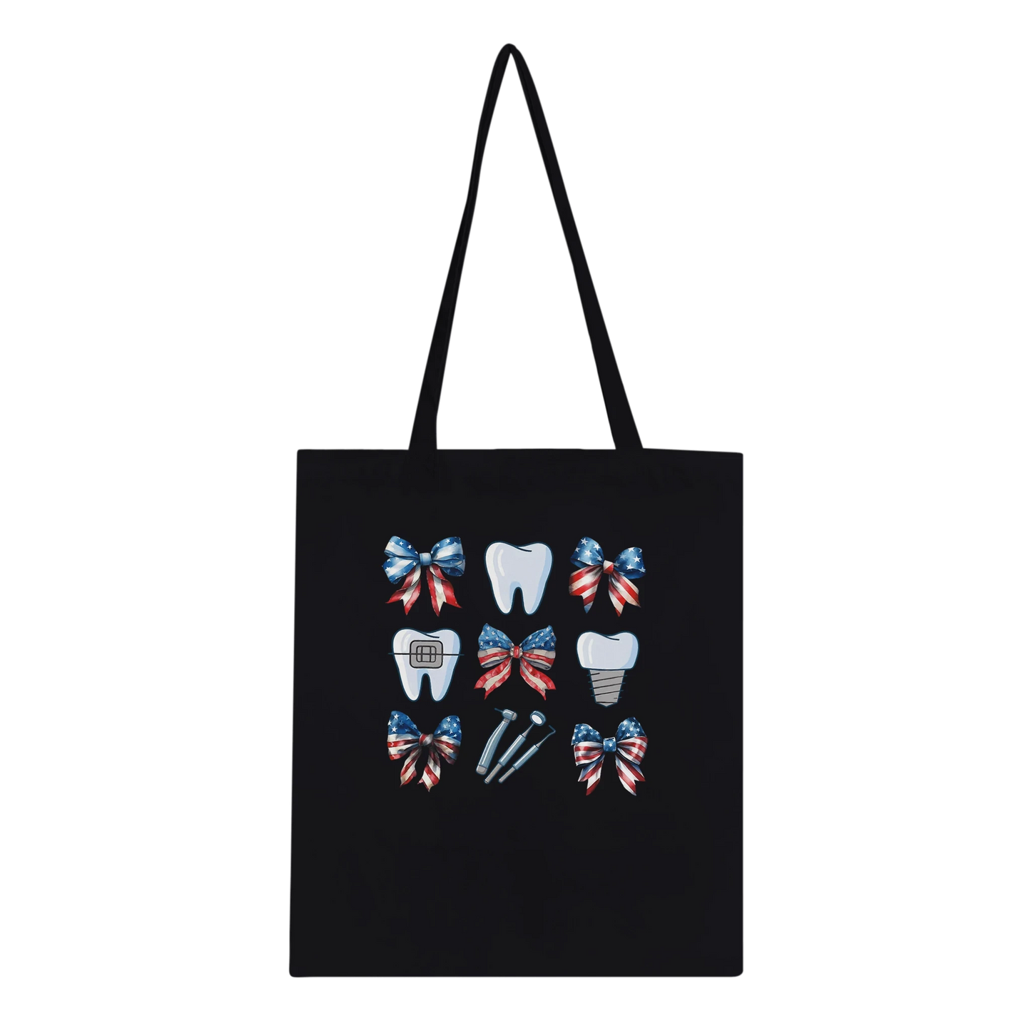 Personalized Dental 4th of July Tote Bag
