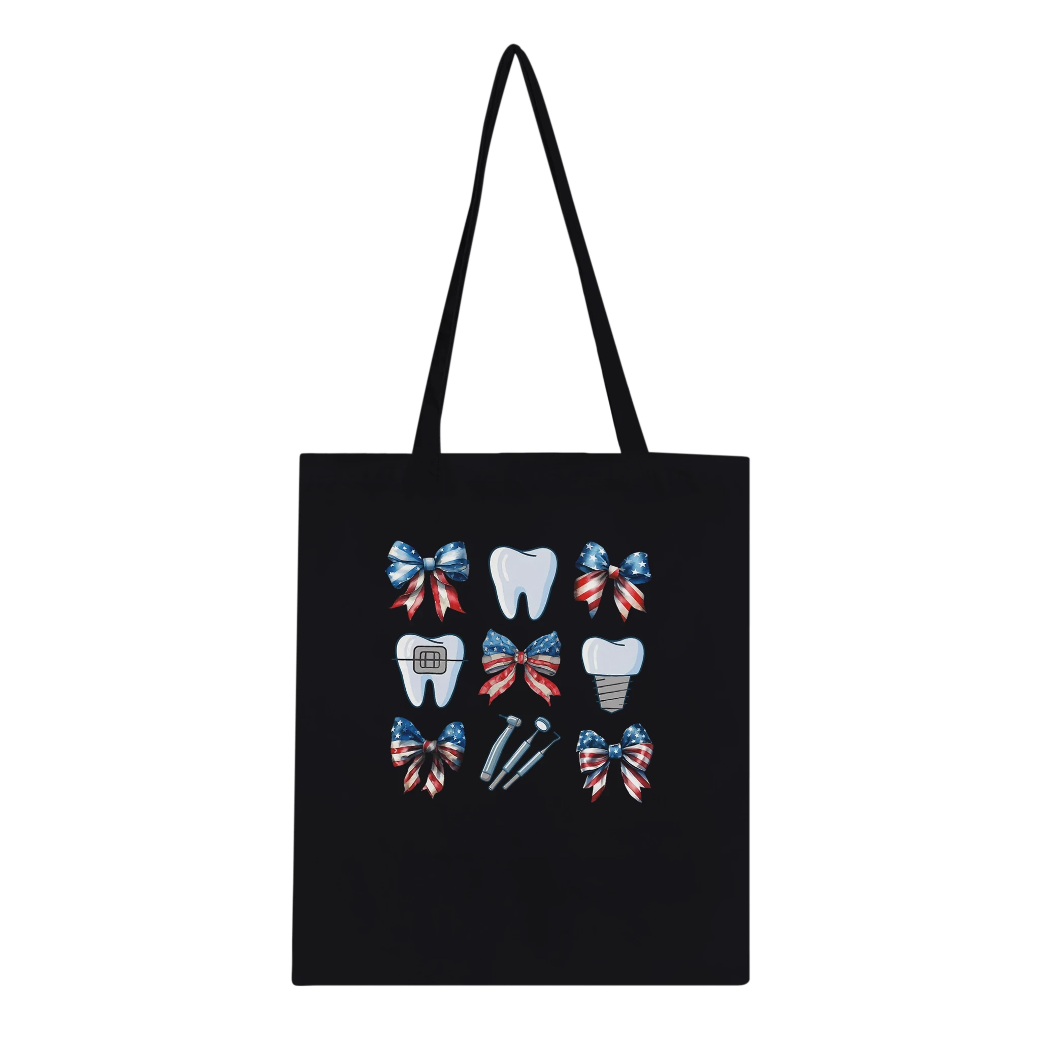 Personalized Dental 4th of July Tote Bag