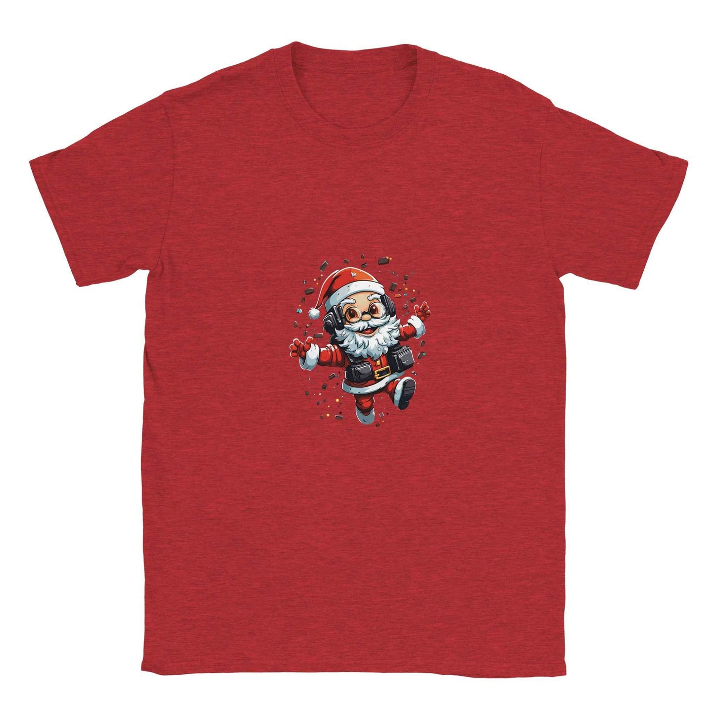 Gamer Santa Christmas T-Shirt – Festive Holiday Graphic Tee for Gamers & Tech Lovers