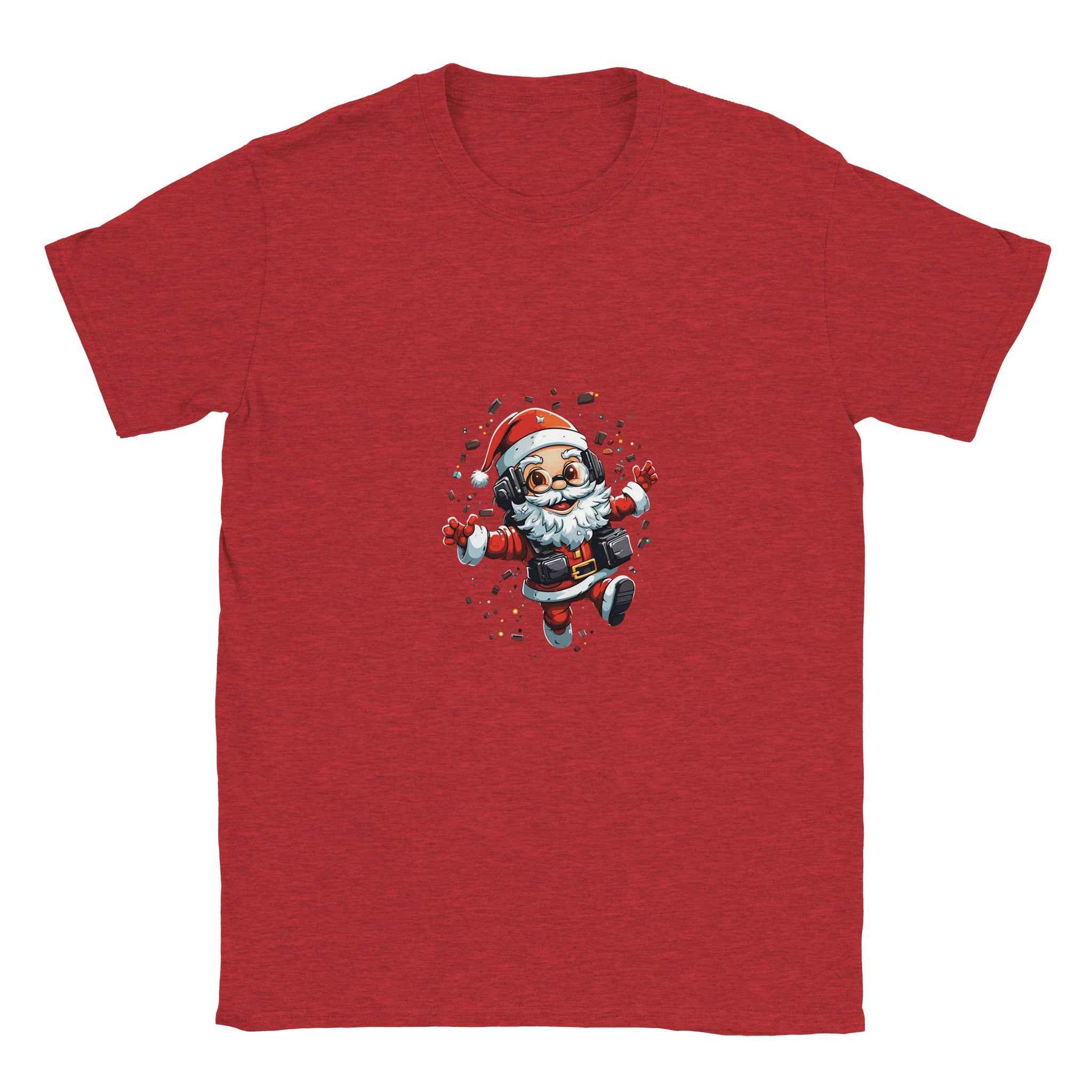 Gamer Santa Christmas T-Shirt – Festive Holiday Graphic Tee for Gamers & Tech Lovers