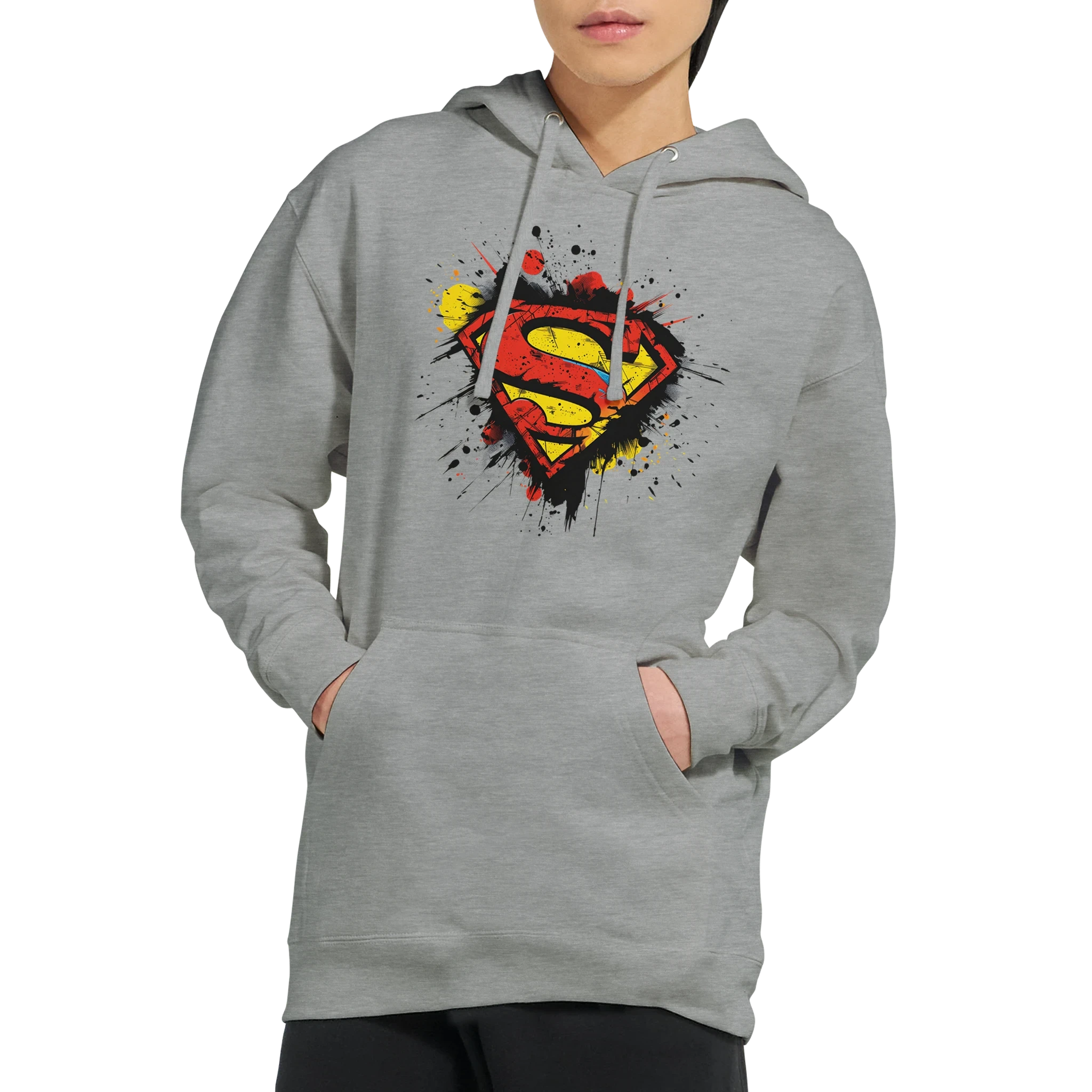 Superman Splatter Shield Hoodie