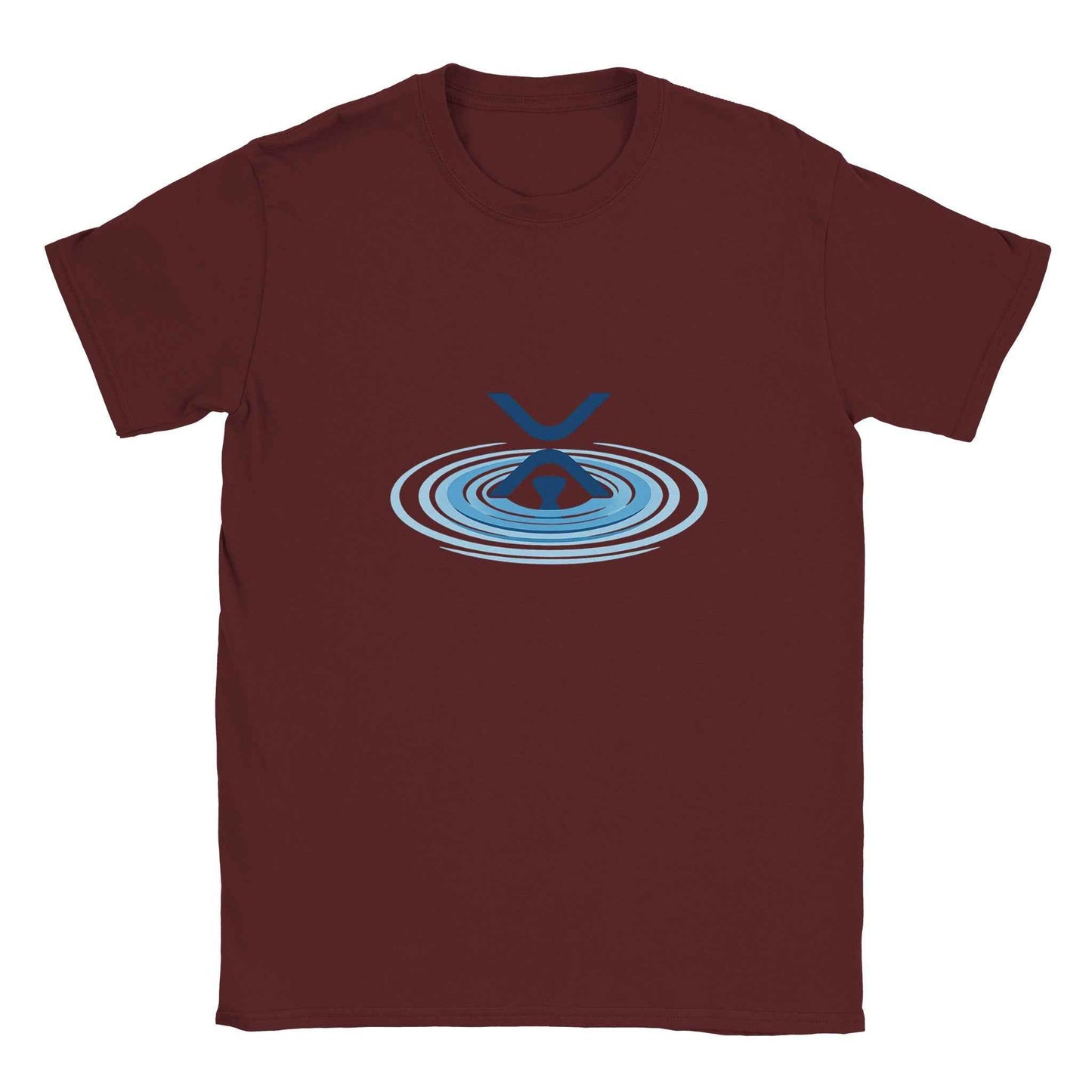 XRP Ripple T-Shirt – Ripple Effect Crypto Design in Your Choice of Eleven Shades
