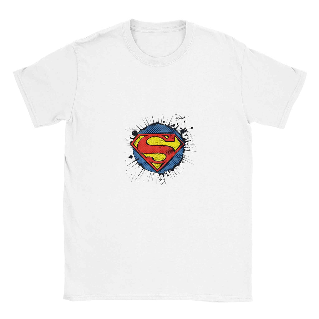 Superman Distressed Logo T-Shirt – Heroic Comic-Inspired Graphic Tee in Multiple Colors