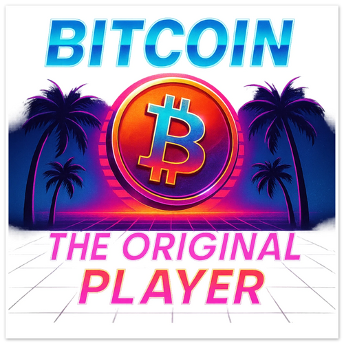 Bitcoin Original Player Fine Art Poster