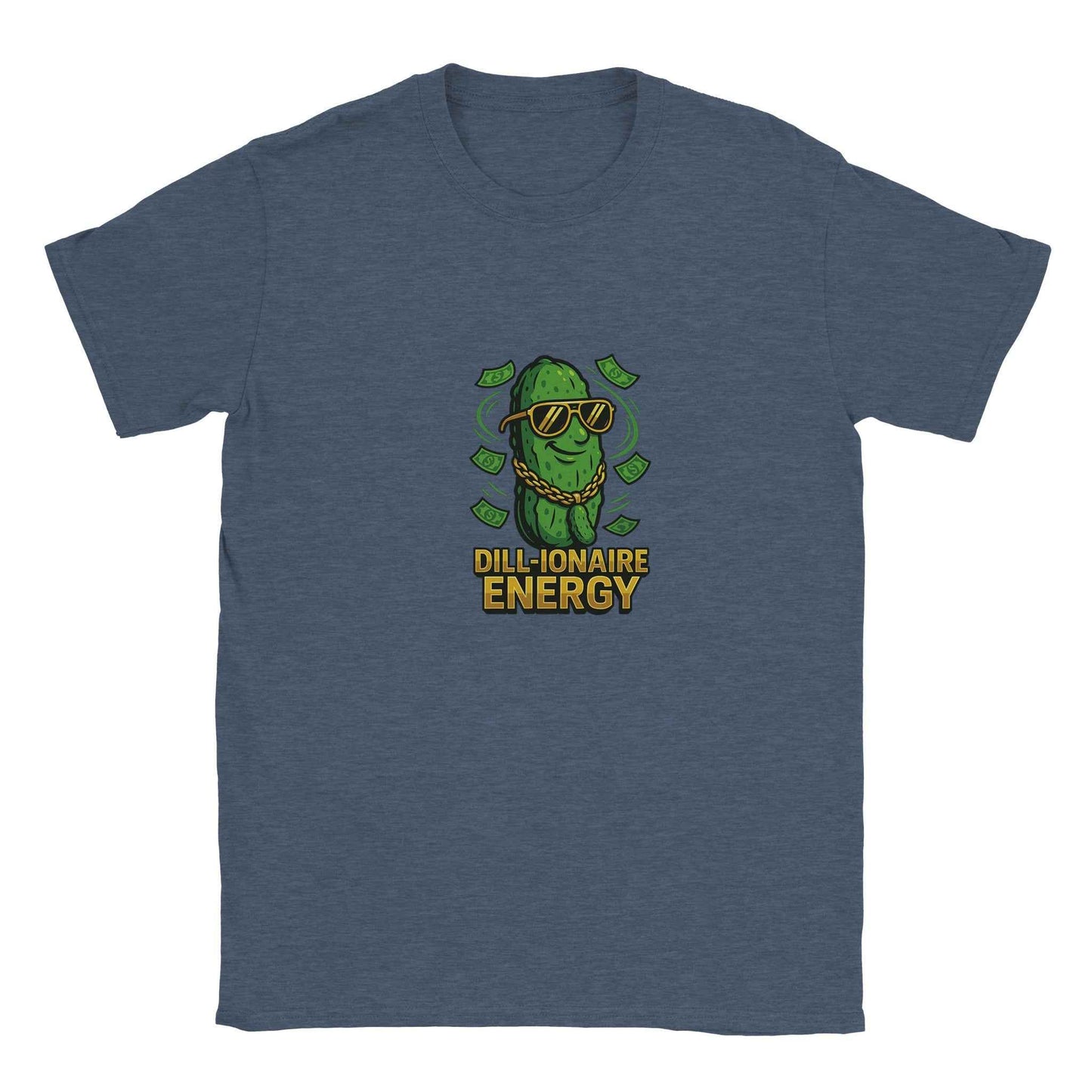 “Dill-ionaire Energy” Pickle T-Shirt – Hip Hop & Rich Pickle Design