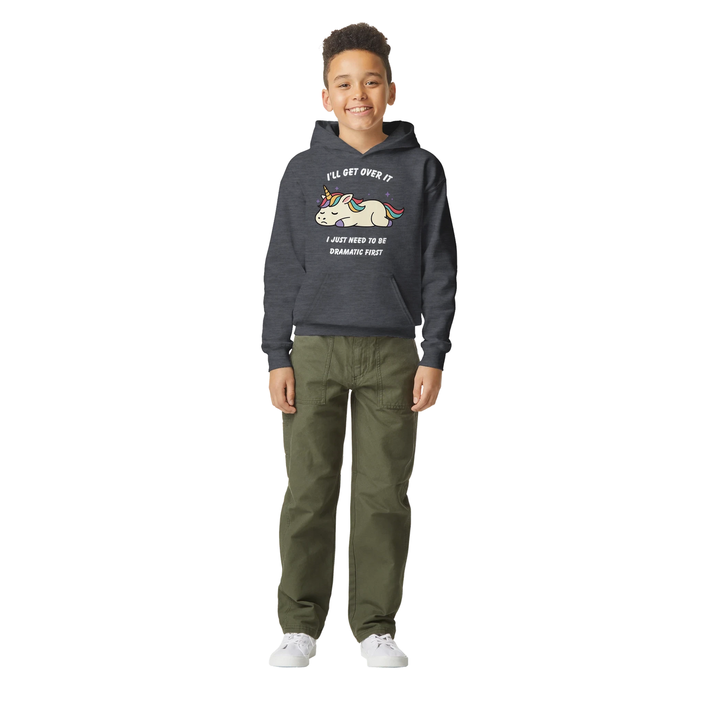 Kids Dramatic Unicorn Hoodie