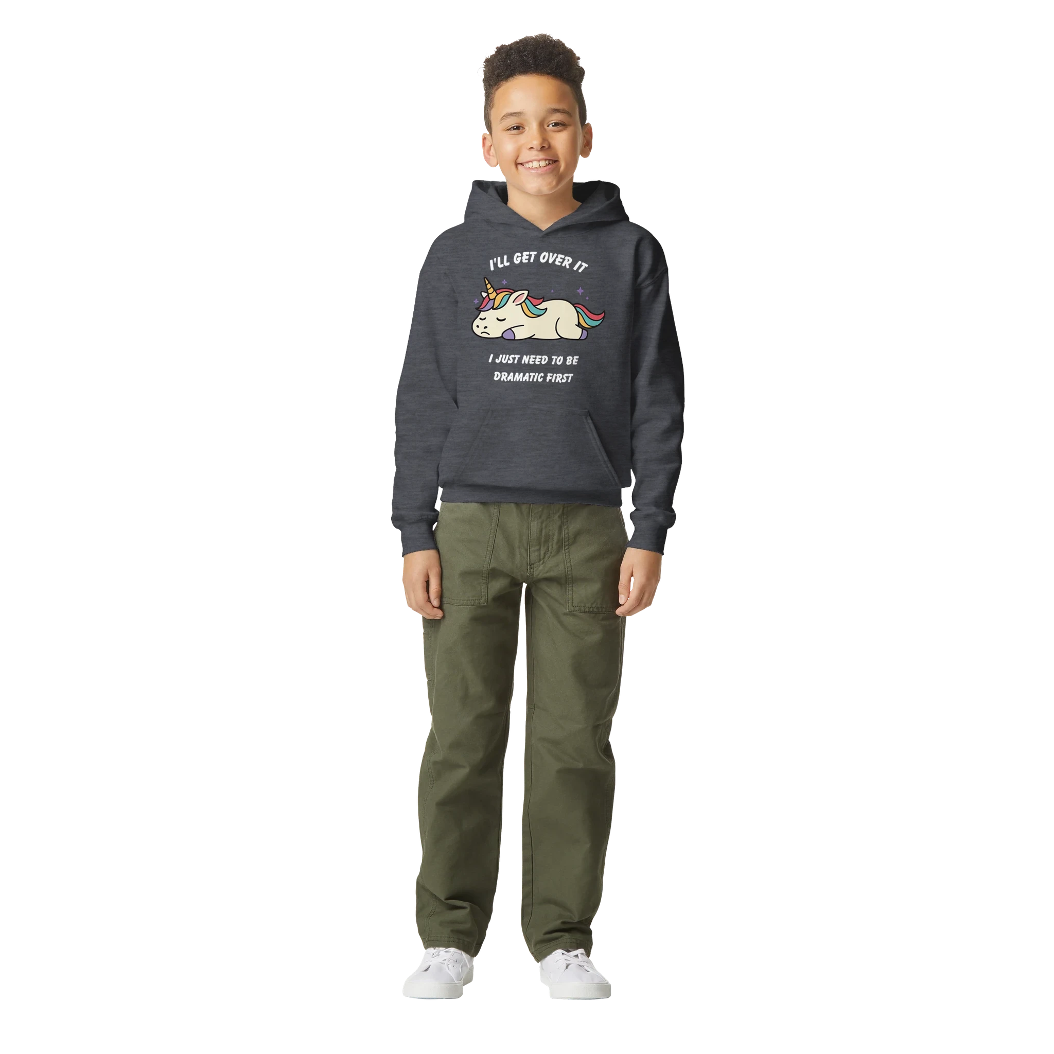 Kids Dramatic Unicorn Hoodie
