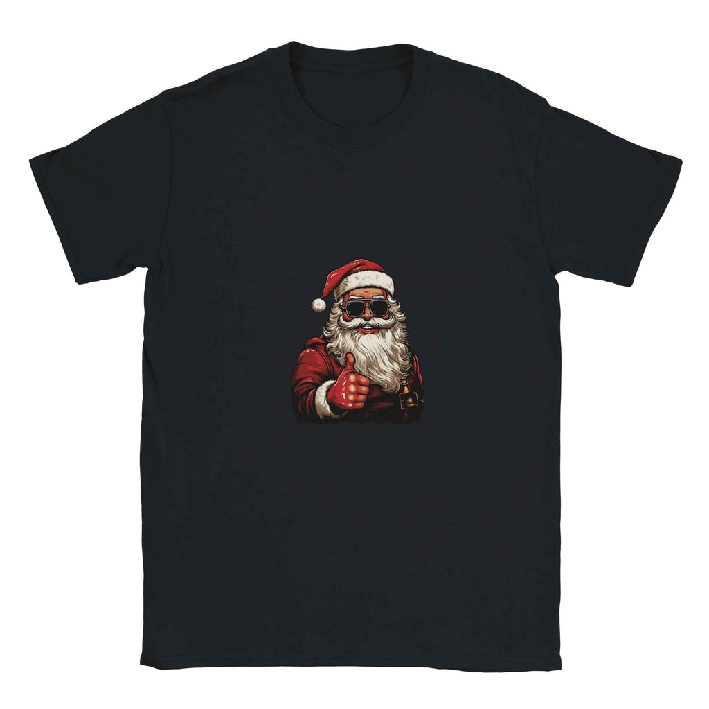 Cool Santa Thumbs Up Shirt  – Festive Holiday Graphic Tee for Modern Cheer