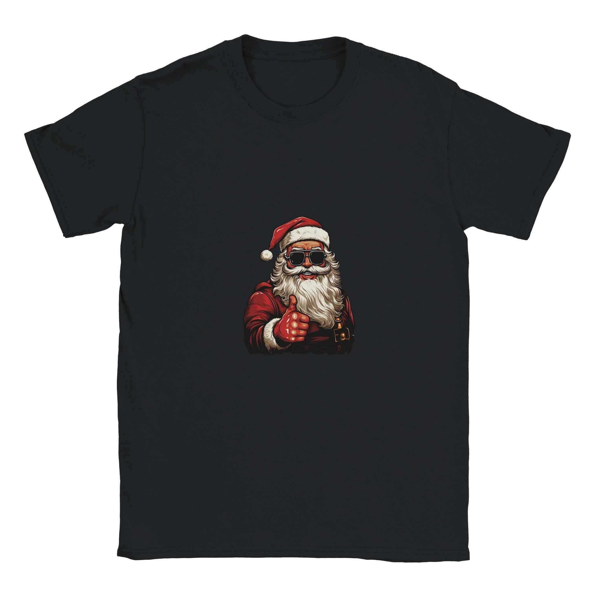 Cool Santa Thumbs Up Shirt  – Festive Holiday Graphic Tee for Modern Cheer