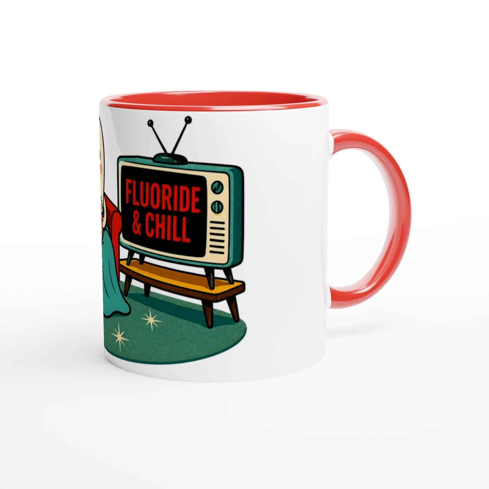 Fluoride & Chill 11oz Coffee Mug with Color Inside