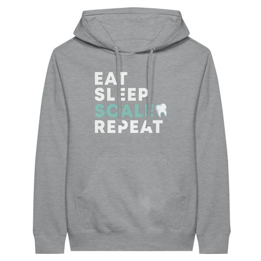 Eat Sleep Scale Repeat Dental Hygienist Hoodie