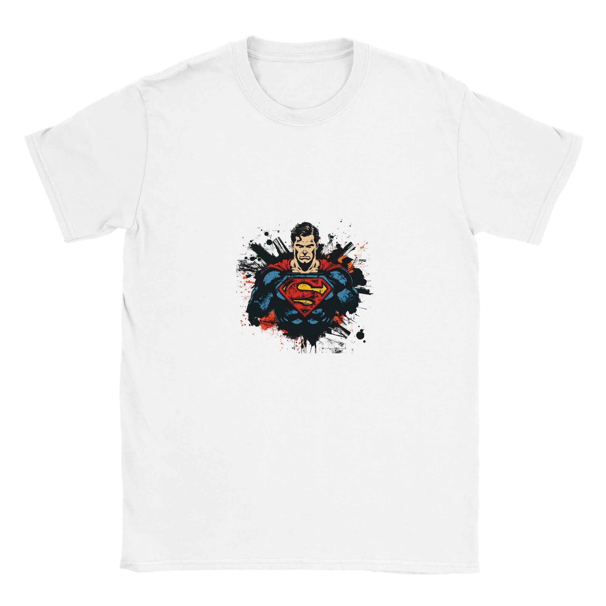Abstract Superman Crest T-Shirt – Heroic Comic-Inspired Graphic Tee for Men & Women