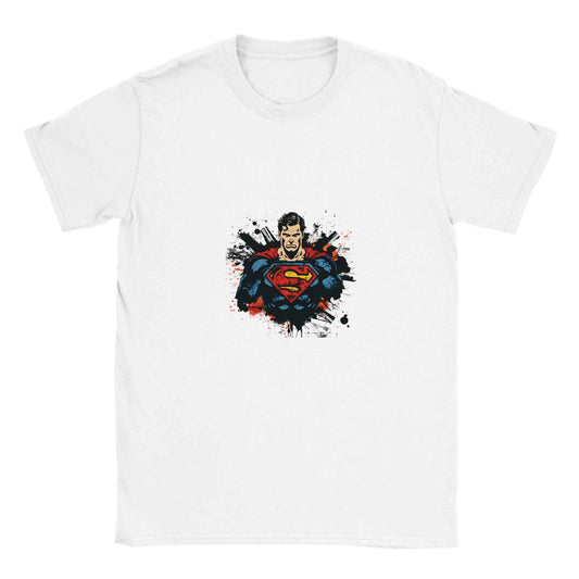 Abstract Superman Crest T-Shirt – Heroic Comic-Inspired Graphic Tee for Men & Women