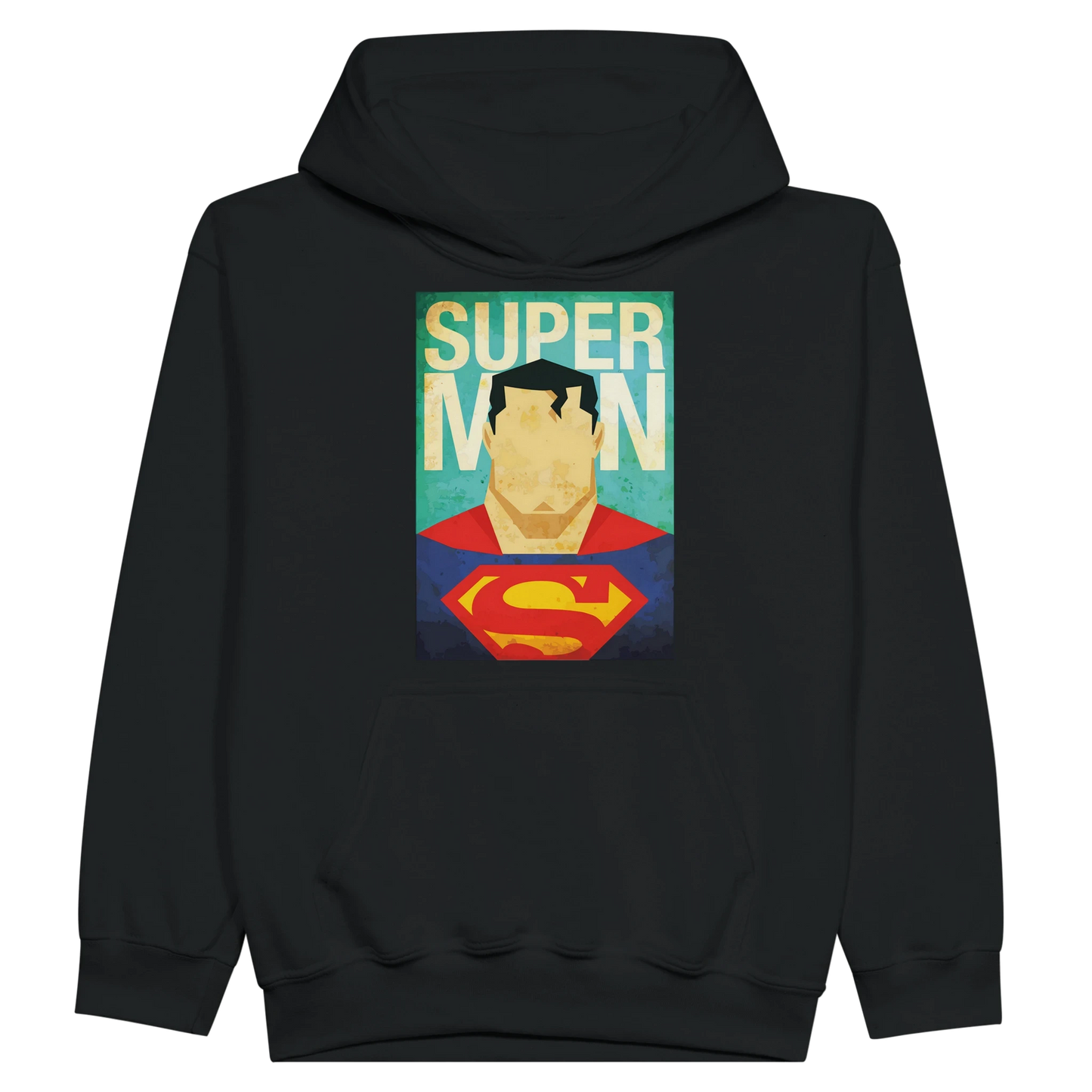 Kids Retro Superman Inspired Hoodie