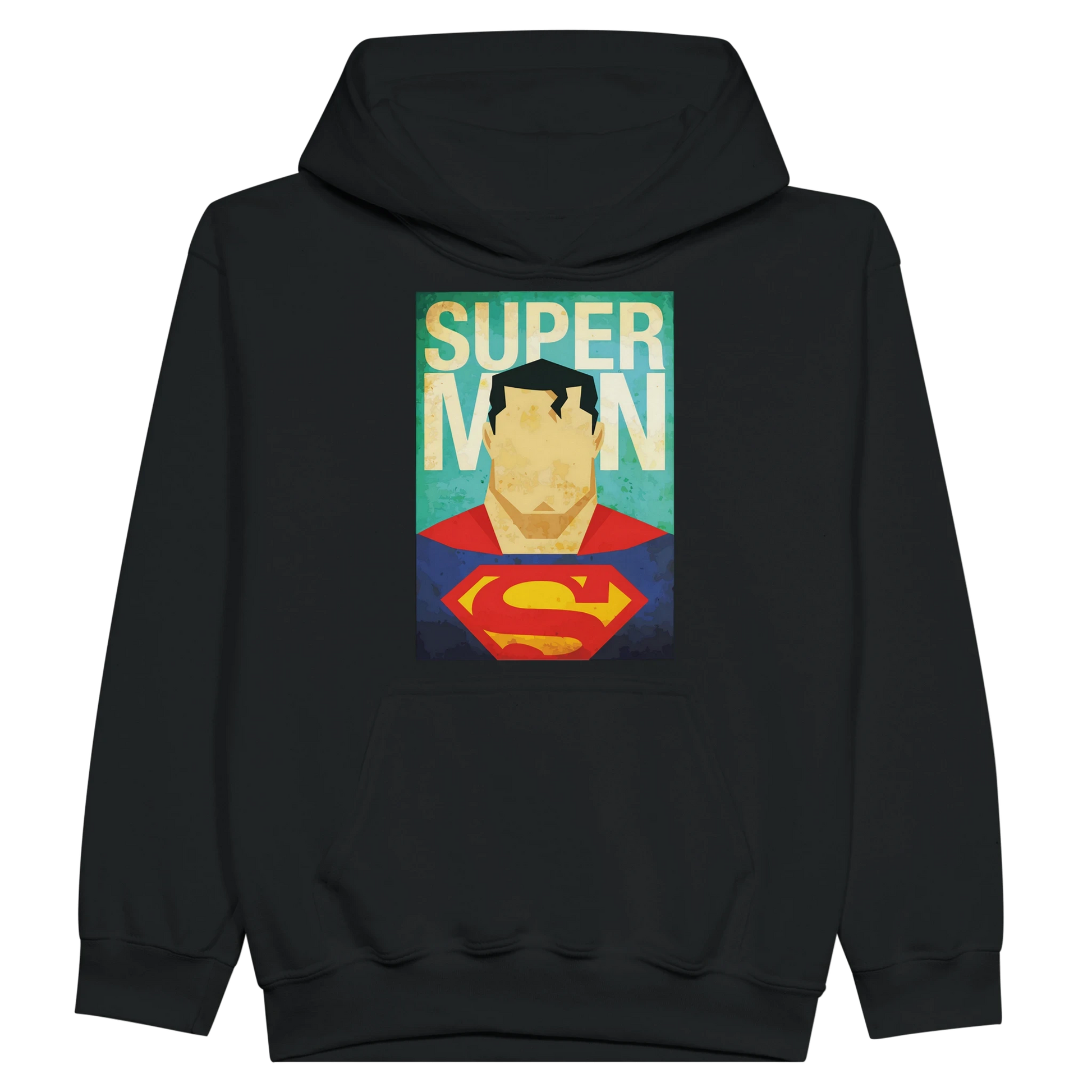 Kids Retro Superman Inspired Hoodie