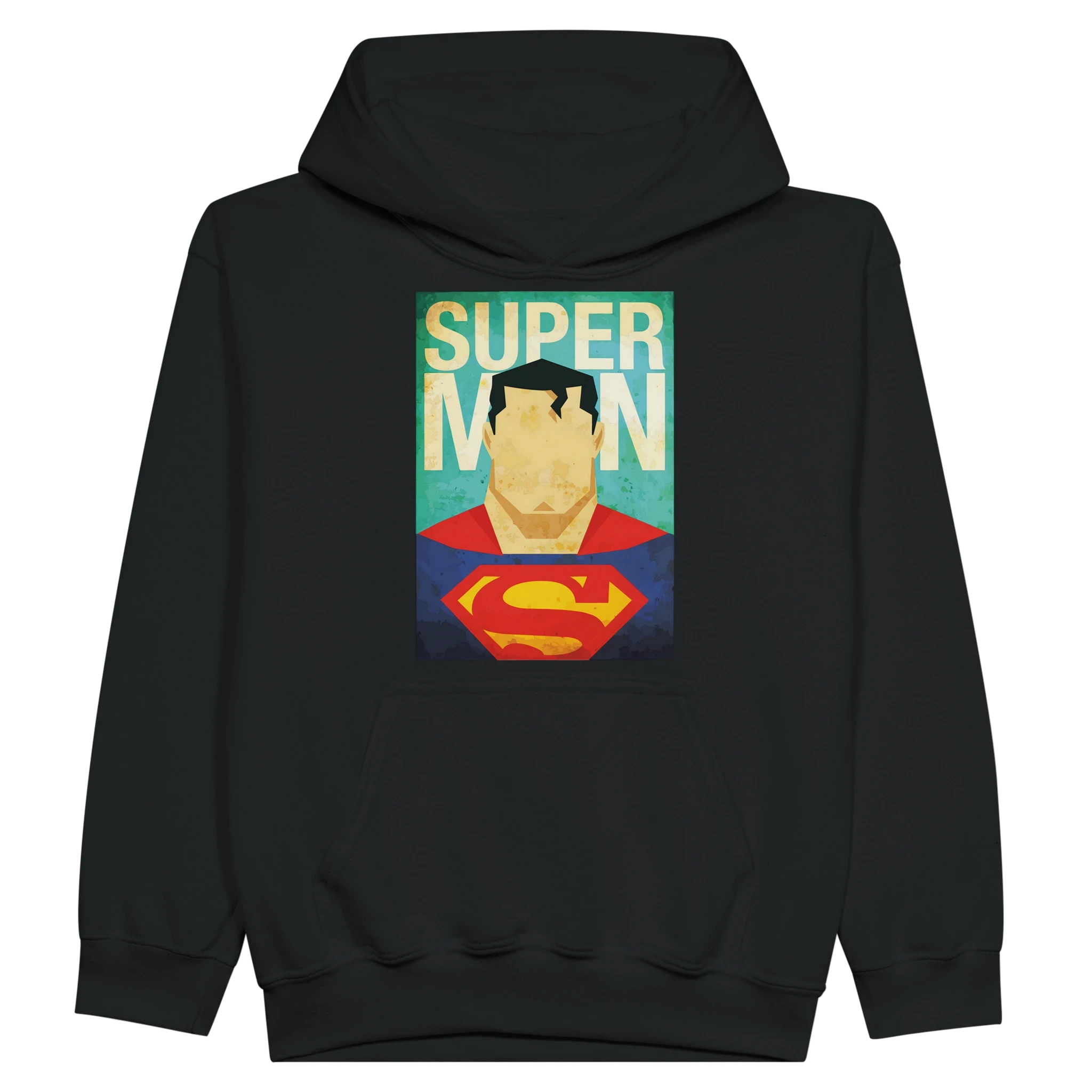 Kids Retro Superman Inspired Hoodie