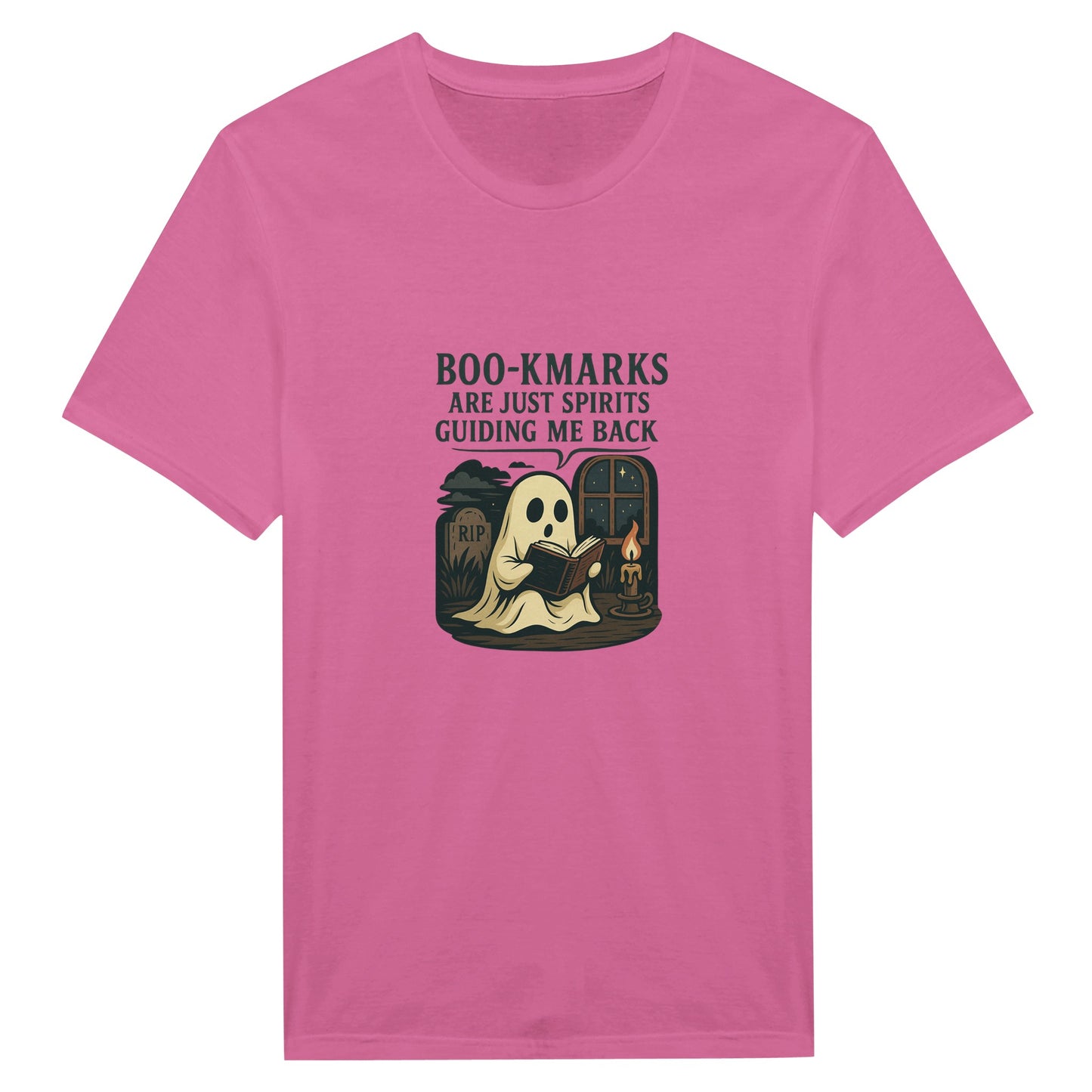 Boo-Kmarks T-Shirt – Spooky Book Lover Halloween Tee - F4 Custom Prints