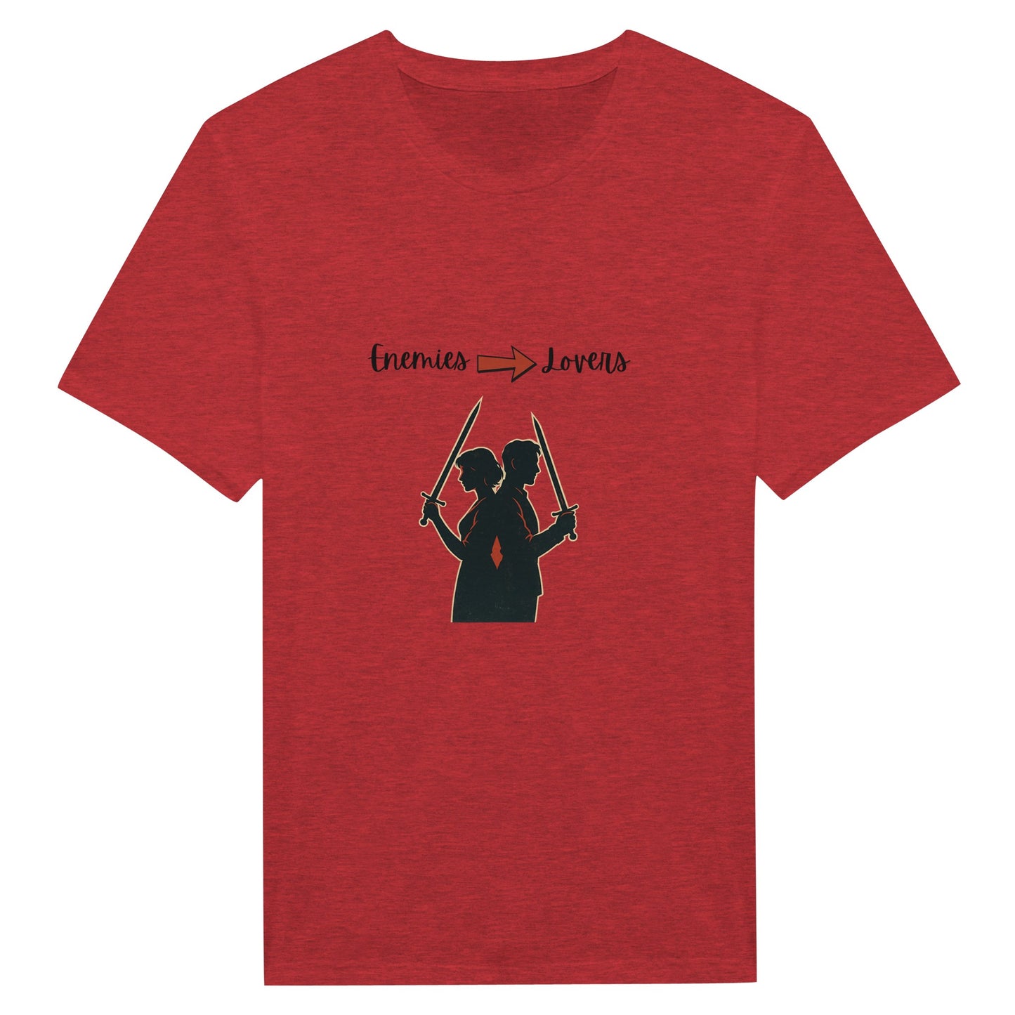 Enemies to Lovers Shirt – Warrior Couple Retro Grunge Tee - F4 Custom Prints