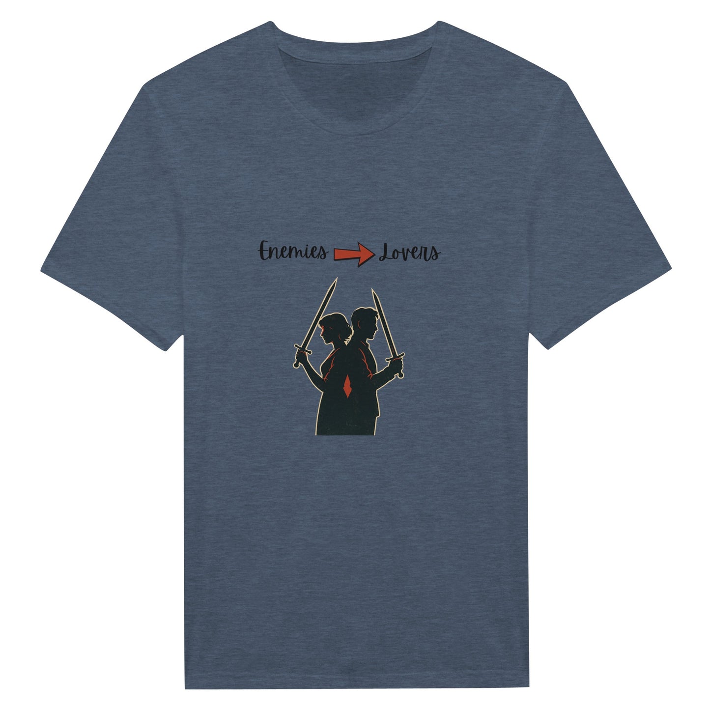 Enemies to Lovers Shirt – Warrior Couple Retro Grunge Tee - F4 Custom Prints
