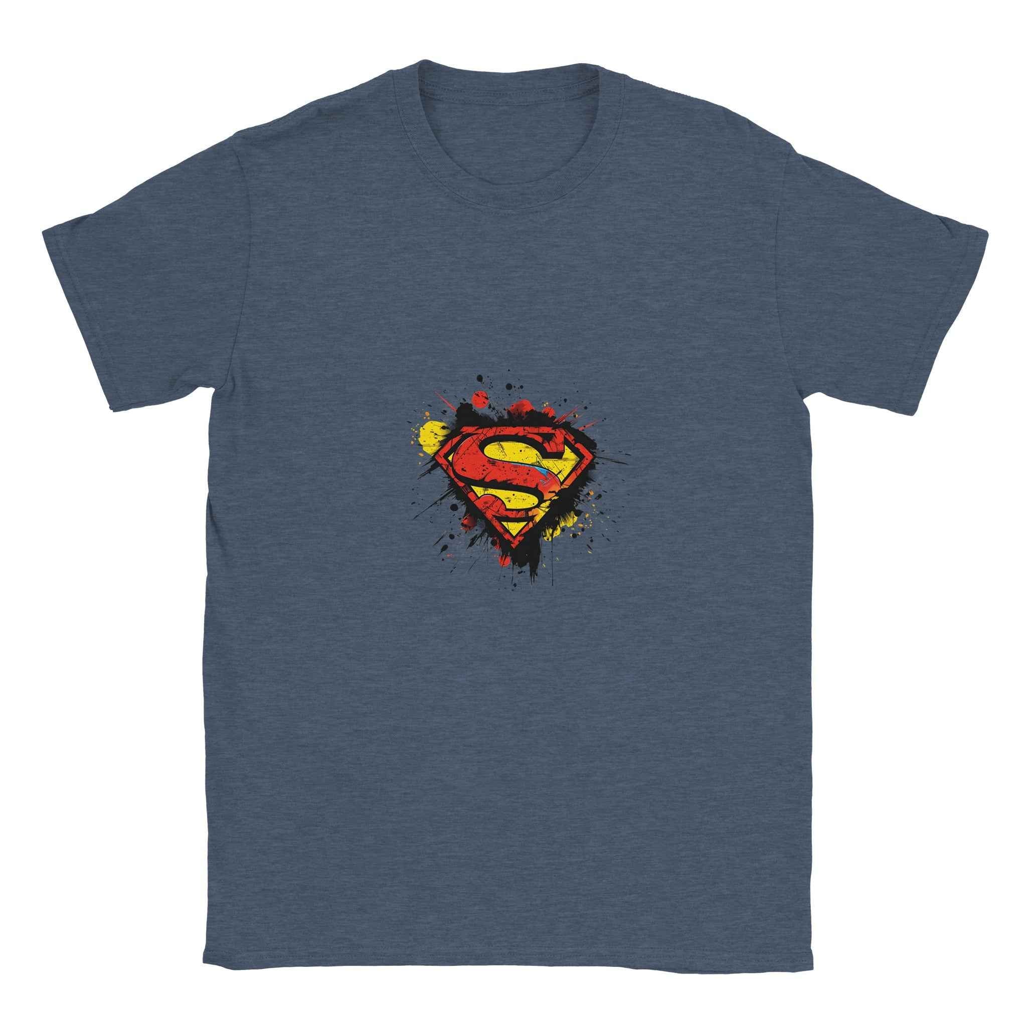 Abstract Superman Crest T-Shirt – Heroic Comic-Inspired Graphic Tee for Men & Women