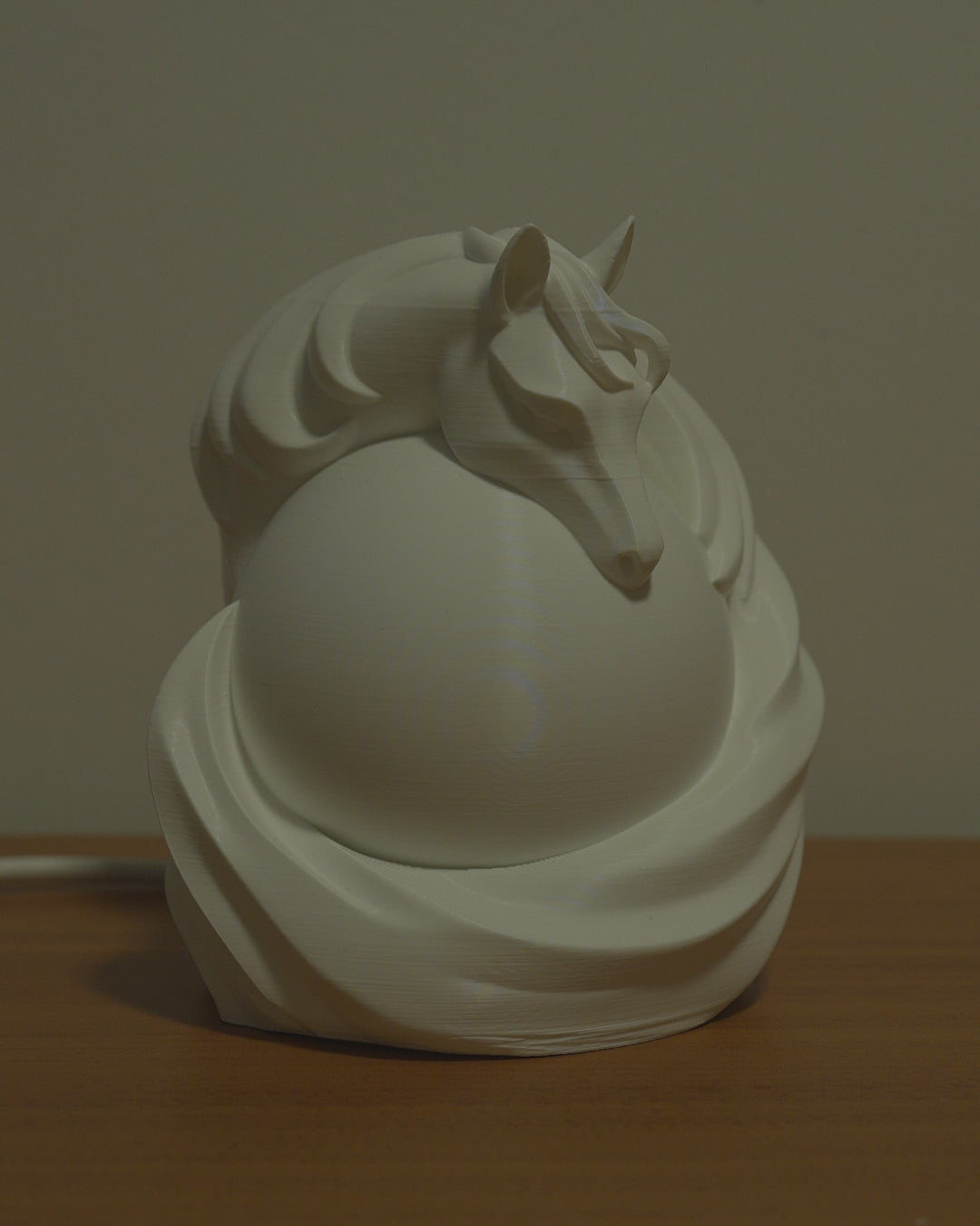 Stallion Sphere 3D Printed Table Lamp