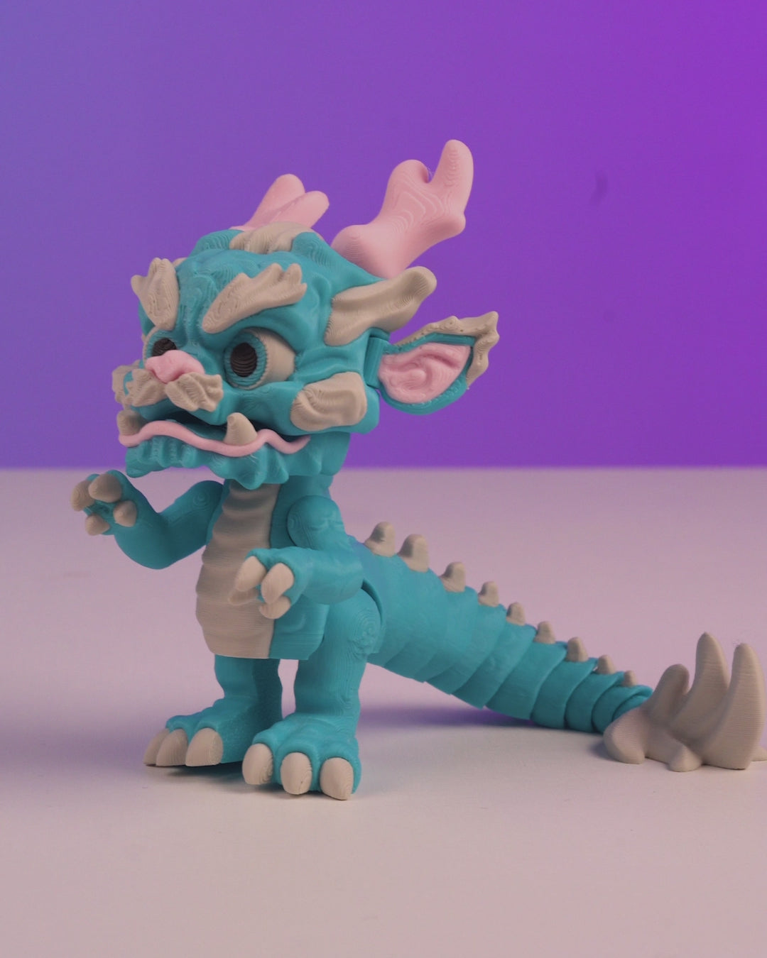 The Lucky Spark 3D Printed Articulated Dragon