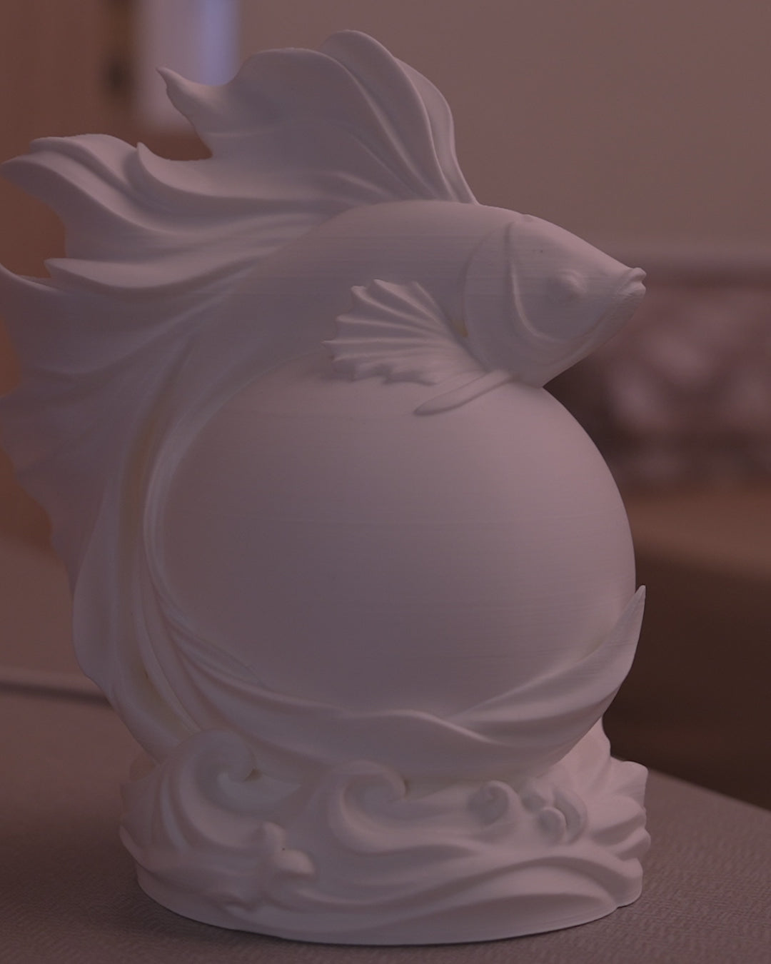 Betta Sphere 3D Printed Table Lamp