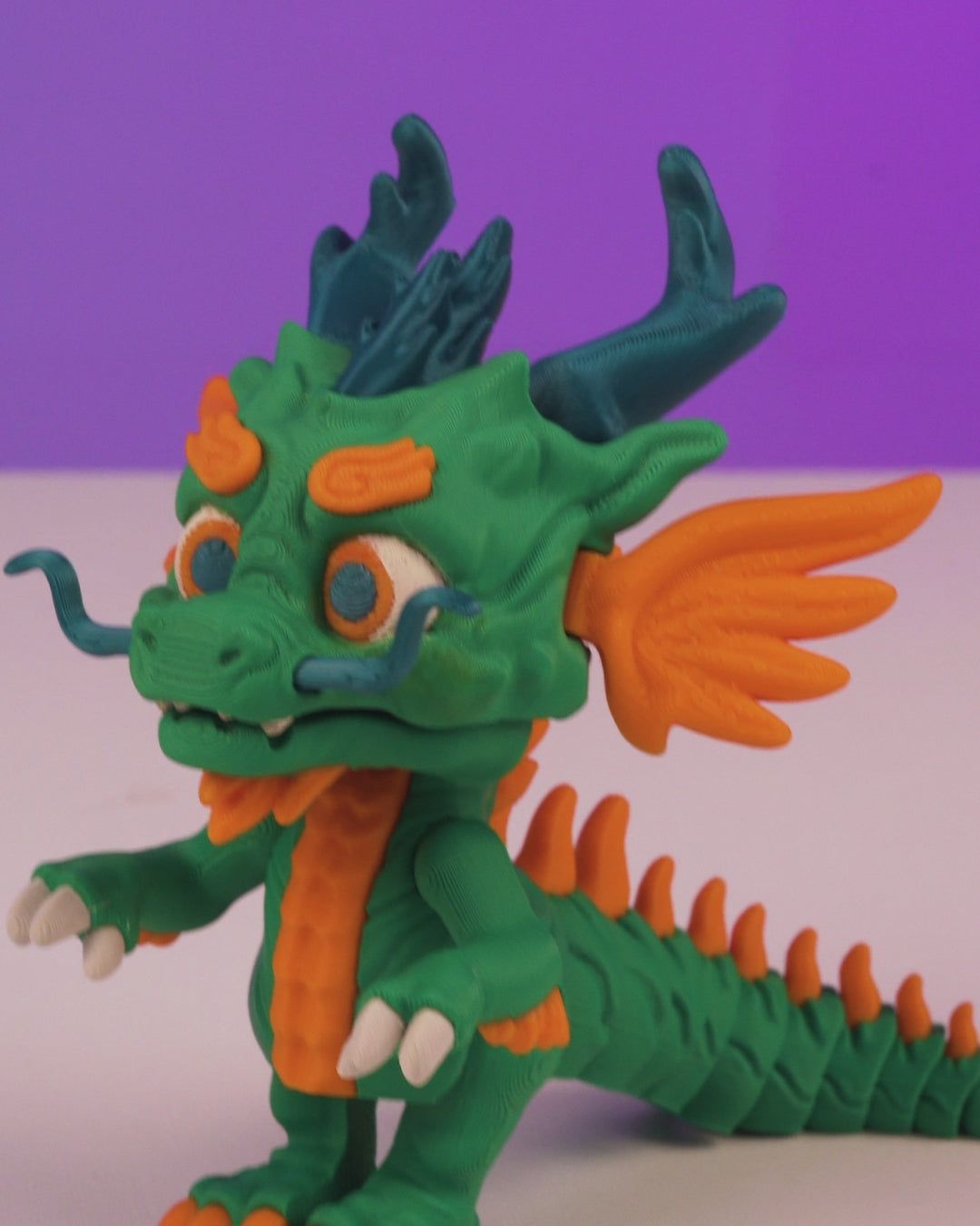 The Jade Guardian 3D Printed Articulated Dragon