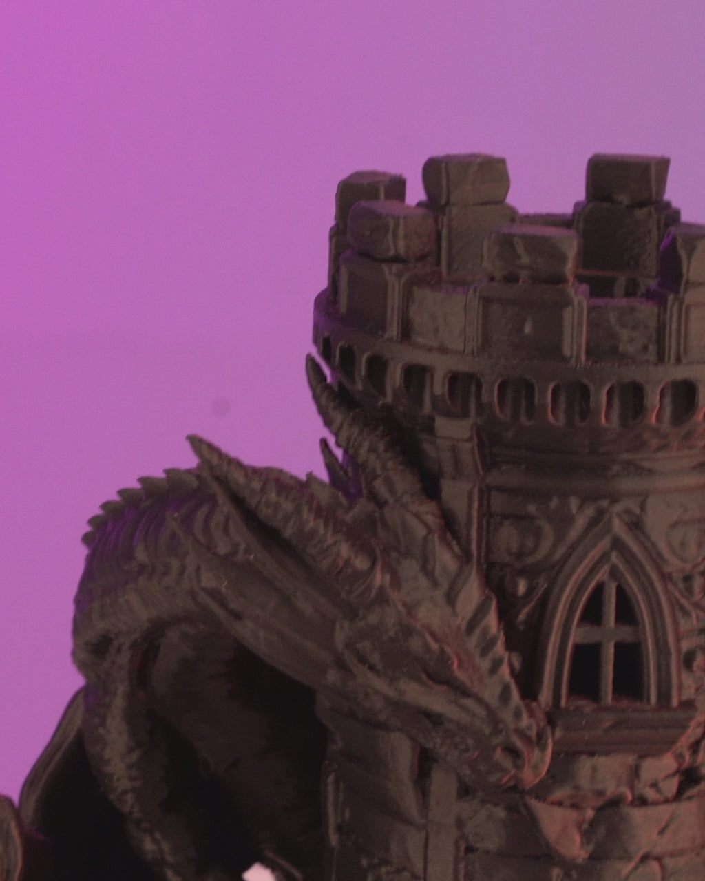 Twin Fate Dice Tower | 3D Printed Dragon Castle for D&D